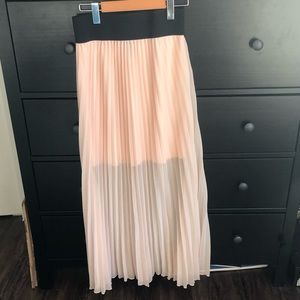 light pink skirt